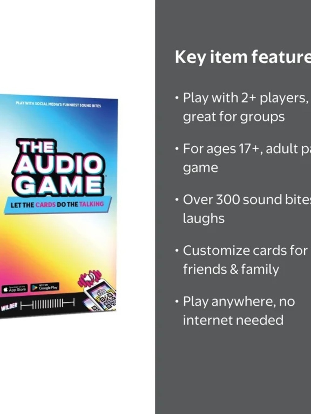 The Audio Game Party Card Game